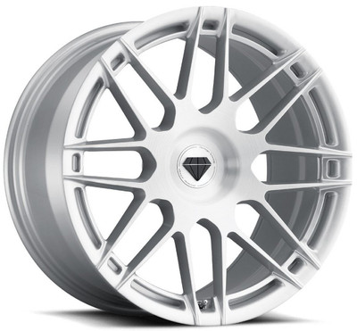 20x9 Blaque Diamond BD-F12 Brushed Silver (Flow Forged) (CUSTOM) 