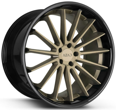22x10.5 AZAD AZ24 Gloss Black w/ Bronze Face 5x112 40mm 22x10.5 AZAD AZ24 Gloss Black w/ Bronze Face 5x112 40mm