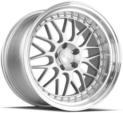 19x11 Aodhan AH02 Silver w/ Machined Lip 5x4.5/114.3 22mm 19x11 Aodhan AH02 Silver w/ Machined Lip 5x4.5/114.3 22mm