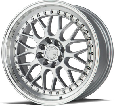 17x8 Aodhan AH02 Silver w/ Machined Lip 4x100 4x4.5/114.3 35mm 17x8 Aodhan AH02 Silver w/ Machined Lip 4x100 4x4.5/114.3 35mm
