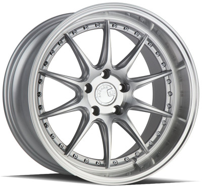 18x9.5 Aodhan DS07 Silver w/ Machined Face 5x4.5/114.3 22mm 18x9.5 Aodhan DS07 Silver w/ Machined Face 5x4.5/114.3 22mm