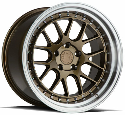 18x9.5 Aodhan DS06 Bronze w/ Machined Lip 5x4.5/114.3 22mm 18x9.5 Aodhan DS06 Bronze w/ Machined Lip 5x4.5/114.3 22mm