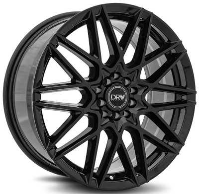 18x8 DRW D17 Gloss Black 5x4.25/108 5x4.5/114.3 40mm 18x8 DRW D17 Gloss Black 5x4.25/108 5x4.5/114.3 40mm