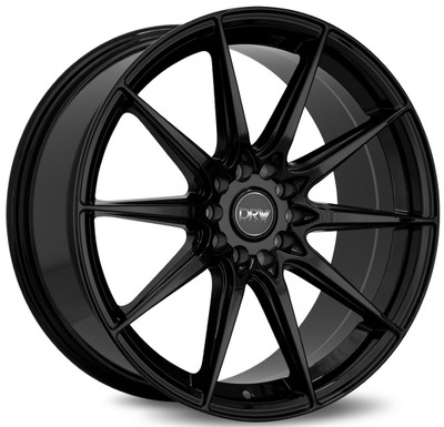 18x8 DRW D19 Gloss Black 5x105 5x4.5/114.3 38mm