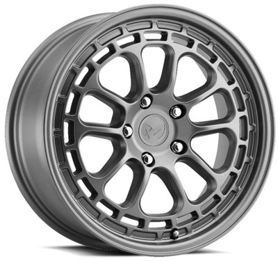 (Clearance - No Returns) 17x8 MKW Off-Road M207 Matte Grey 5x4.5/114.3 35mm