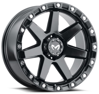 (Clearance - No Returns) 20x9 MKW Off-Road M203 Satin Black 6x135 12mm