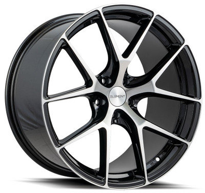 20x10.5 Element EL44 Gloss Black Machined Face 5x120 42mm 20x10.5 Element EL44 Gloss Black Machined Face 5x120 42mm