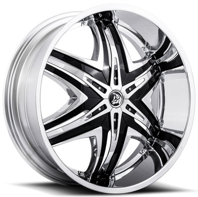 22x9.5 Diablo Elite Chrome w/ Black Inserts (CUSTOM 2-3 weeks) 22x9.5 Diablo Elite Chrome w/ Black Inserts (CUSTOM 2-3 weeks)