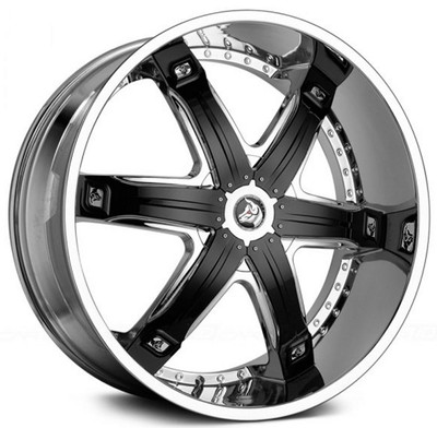 26x10 Diablo Fury Chrome w/ Black Inserts (CUSTOM) 26x10 Diablo Fury Chrome w/ Black Inserts (CUSTOM)