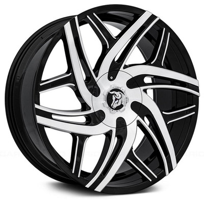 24x10 Diablo Hurricane Gloss Black Machined Face (CUSTOM)