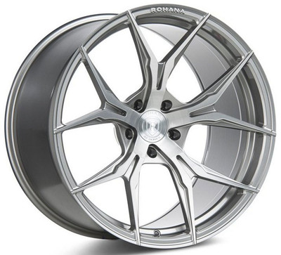 (Special Pricing) 22x10.5 Rohana RFX5 Brushed Titanium (Cross Forged) 5x120 40mm