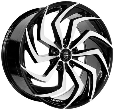 22x9 Lexani Shadow Gloss Black Machined Face (CUSTOM) 22x9 Lexani Shadow Gloss Black Machined Face (CUSTOM)
