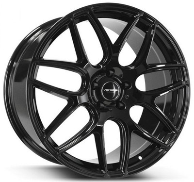 18x8.5 Versus VS103 Gloss Black 5x112 35mm