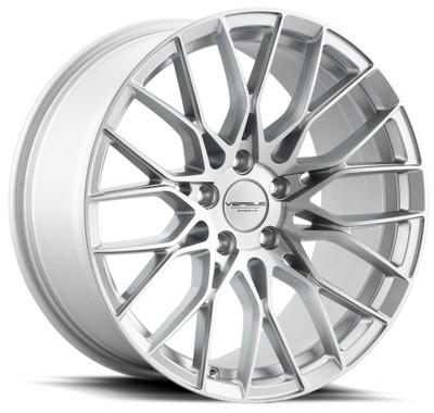 17x7.5 Versus VS442 Silver w/ Machined Face 5x4.5/114.3 38mm