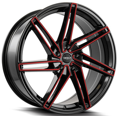 18x8.5 Versus VS88 Gloss Black w/ Red Face 5x4.5/114.3 40mm 18x8.5 Versus VS88 Gloss Black w/ Red Face 5x4.5/114.3 40mm