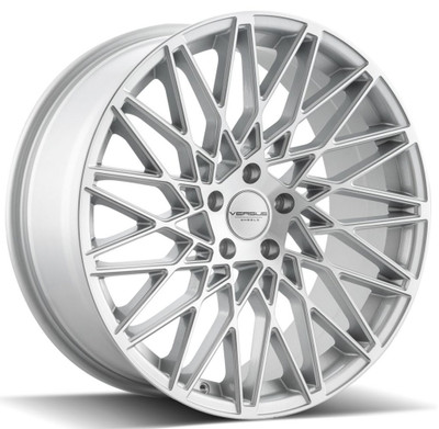 20x8.5 Versus VS001 Silver w/ Machined Face 5x112 35mm 20x8.5 Versus VS001 Silver w/ Machined Face 5x112 35mm