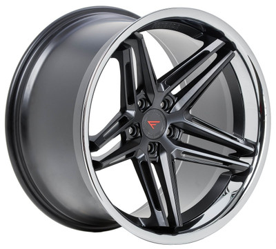 19x8.5 Ferrada CM1 Matte Black w/ Chrome Lip 5x112 42mm (CUSTOM)