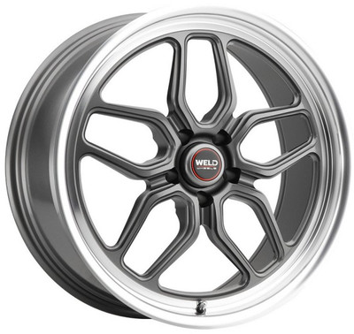 22x10.5 Weld Performance Laguna S108 Gloss Gunmetal Milled Machined (Rotary Formed) 5x5/127 13mm