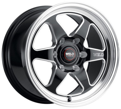 17x10 Weld Performance Ventura 6 Drag S156 Gloss Black Milled Machined (Rotary Formed) 6x135 42mm