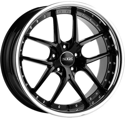 20x8.5 XIX X61 Gloss Black w/ Stainless Steel Lip 5x120 20mm 20x8.5 XIX X61 Gloss Black w/ Stainless Steel Lip 5x120 20mm