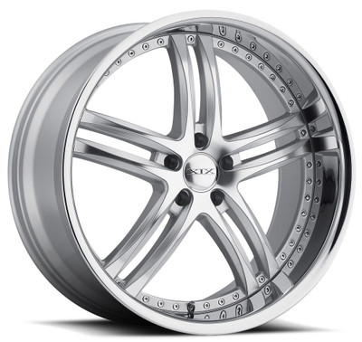 22x9 XIX X15 Silver Machined w/ Chrome Stainless Steel Lip 5x112 25mm 22x9 XIX X15 Silver Machined w/ Chrome Stainless Steel Lip 5x112 25mm