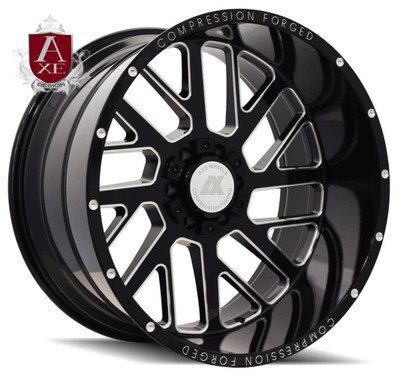 22x12 AXE Offroad AX2.0 Gloss Black Milled (Compression Forged) (* May Require Trimming) 6x135 6x5.5/139.7 -44mm