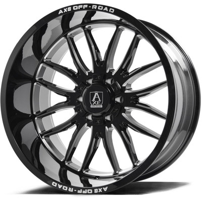 24x12 AXE Offroad Hades Gloss Black Milled (* May Require Trimming)   6x135 6x5.5/139.7 -44mm