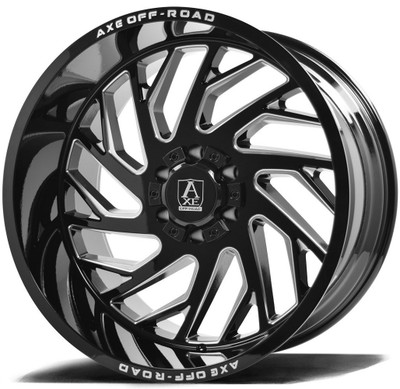 22x12 AXE Offroad Zeus Gloss Black Milled (* May Require Trimming)  6x135 6x5.5/139.7 -44mm