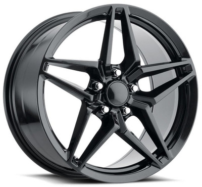 18x9.5 Corvette C7 ZR1 Replica Wheel Carbon Black FR29 5x4.75/120.7 40mm