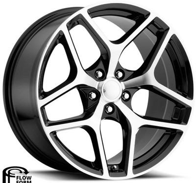 20x11 Camaro Z28 Replica Wheel Gloss Black Machined Face FR27F (Flow Form) 5x120 43mm