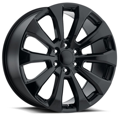 22x9 GMC 2019 Silverado High Country Replica Wheel Gloss Black FR92 6x5.5/139.7 28mm 22x9 GMC 2019 Silverado High Country Replica Wheel Gloss Black FR92 6x5.5/139.7 28mm