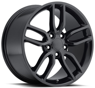 20x10 Corvette C7 Z51 Replica Wheel Gloss Black FR26 5x4.75/120.7 79mm