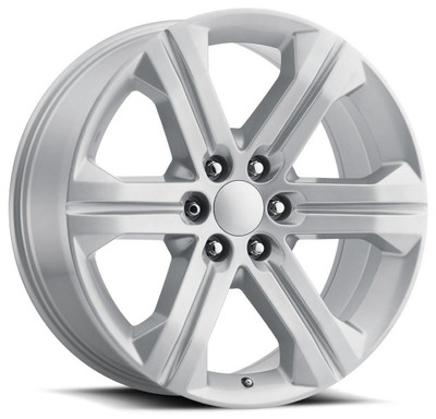 24x10 GMC Sierra Replica Wheel Silver FR47 6x5.5/139.7 30mm 24x10 GMC Sierra Replica Wheel Silver FR47 6x5.5/139.7 30mm