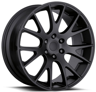 22x10 Dodge Ram Hellcat Replica Wheel Satin Black FR70 (6 Lug) 6x5.5/139.7 25mm