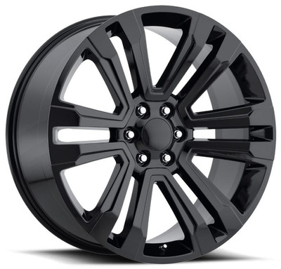 22x9 Cadillac Escalade Truck Replica Wheel Gloss Black FR72 6x5.5/139.7 24mm (While Supplies Lasts) 22x9 Cadillac Escalade Truck Replica Wheel Gloss Black FR72 6x5.5/139.7 24mm (While Supplies Lasts)