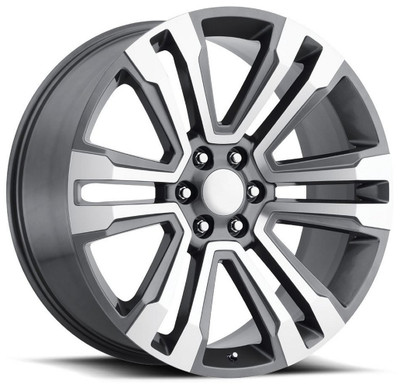 24x10 Cadillac Escalade Truck Replica Wheel Grey Machined Face FR72 6x5.5/139.7 30mm 24x10 Cadillac Escalade Truck Replica Wheel Grey Machined Face FR72 6x5.5/139.7 30mm