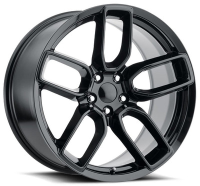 20x9.5 Dodge Widebody Replica Wheel Gloss Black FR74 5x115 15mm