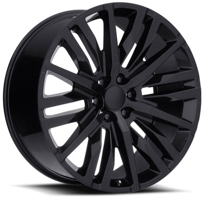 22x9 GM Split-6 Spoke Replica Wheel Gloss Black FR97 6x5.5/139.7 28mm 22x9 GM Split-6 Spoke Replica Wheel Gloss Black FR97 6x5.5/139.7 28mm