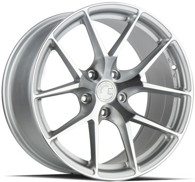 20x10.5 Aodhan AFF7 Gloss Silver Machined Face 5x112 35mm 20x10.5 Aodhan AFF7 Gloss Silver Machined Face 5x112 35mm