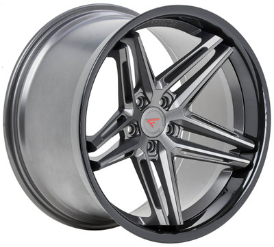 19x8.5 Ferrada CM1 Matte Graphite w/ Gloss Black Lip 5x114.3 35mm (CUSTOM)