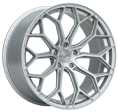 20x8.5 Gianelle Monte Carlo Gloss Silver w/ Machined Face (CUSTOM) 20x8.5 Gianelle Monte Carlo Gloss Silver w/ Machined Face (CUSTOM)
