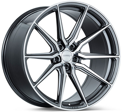 (Black Friday Sale) 20x10.5 Vossen HF-3 Gloss Graphite Polished (Hybrid Forged) 5x112 30mm