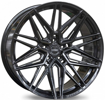 22x9.5 Vossen HF-7 Gloss Black (Hybrid Forged) 5x130 42mm