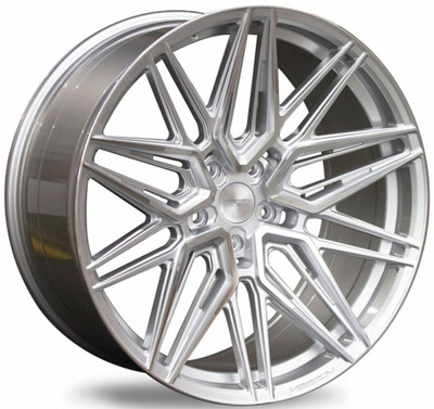 20x10 Vossen HF-7 Silver Polished (Hybrid Forged) 5x120 45mm