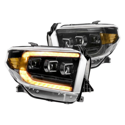 Morimoto XB LED Headlights: Toyota Tundra (14-20) (Pair / ASM / Amber DRL) (Gen 2) LF532.2-A-ASM