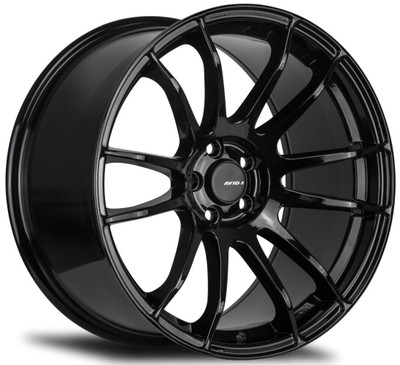 18x9.5 AVID.1 AV-20 Gloss Black 5x4.5/114.3 22mm