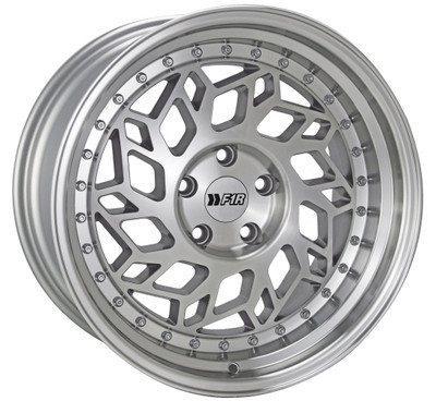 (Clearance - No Returns) 18x8.5 F1R R32 Machined Silver w/ Polished Lip 5x112 40mm (Clearance - No Returns) 18x8.5 F1R R32 Machined Silver w/ Polished Lip 5x112 40mm