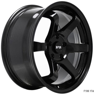 (Clearance - No Returns) 18x8.5 F1R F106 Gloss Black 5x4.5/114.3 35mm (Clearance - No Returns) 18x8.5 F1R F106 Gloss Black 5x4.5/114.3 35mm