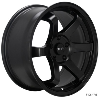 (Clearance - No Returns) 18x8.5 F1R F106 Satin Black 5x4.25/108 38mm