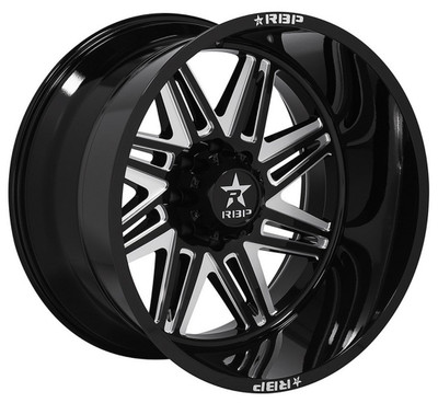 26x16 RBP 82R Falcon Gloss Black w/ Machined Grooves (* May Require Trimming) (Custom 2-3 weeks)-1699977001